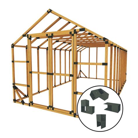 shed metal bracket kit|framing bracket kits for shed.